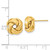 Image of 12mm 14K Yellow Gold Polished Love Knot Post Earrings TL1075