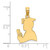 Image of 14K Yellow Gold Polished Male Graduation Profile Pendant