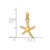 Image of 14K Yellow Gold Polished Mini Dancing Starfish w/ Bail Pendant