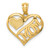 Image of 14K Yellow Gold Polished Mom & Heart In Heart Pendant