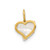 Image of 14K Yellow Gold Polished Mother of Pearl Heart Pendant