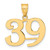 Image of 14K Yellow Gold Polished Number 39 Pendant