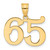 Image of 14K Yellow Gold Polished Number 65 Pendant