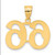 Image of 14K Yellow Gold Polished Number 66 Pendant Image of 14K Yellow Gold Polished Number 66 Pendant