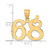 Image of 14K Yellow Gold Polished Number 68 Pendant