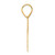Image of 14K Yellow Gold Polished Number 74 Pendant