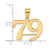 Image of 14K Yellow Gold Polished Number 79 Pendant