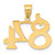 Image of 14K Yellow Gold Polished Number 84 Pendant