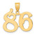 Image of 14K Yellow Gold Polished Number 86 Pendant