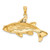 Image of 14K Yellow Gold Polished Open-Backed Redfish Pendant