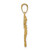 Image of 14K Yellow Gold Polished Open-Backed Seahorse Pendant