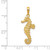 Image of 14K Yellow Gold Polished Open-Backed Seahorse Pendant