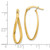 Image of 26mm 14K Yellow Gold Polished Oval Hoop Earrings 37F