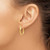 Image of 22mm 14K Yellow Gold Polished Oval Hoop Earrings LE1047