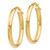 Image of 26mm 14K Yellow Gold Polished Oval Hoop Earrings LE1055