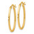 Image of 27mm 14K Yellow Gold Polished Oval Hoop Earrings LE553