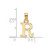 Image of 14K Yellow Gold Polished R Block Initial Pendant