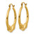 20mm 14K Yellow Gold Polished Ram Hoop Earrings S1521