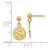 Image of 16mm 14K Yellow Gold Polished Raphael Angel Earrings