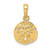 Image of 14K Yellow Gold Polished Sand Dollar Pendant K5379