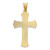 Image of 14K Yellow Gold Polished Satin & Shiny-Cut Crucifix Pendant K5551 Image of 14K Yellow Gold Polished Satin & Shiny-Cut Crucifix Pendant K5551