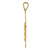 Image of 14K Yellow Gold Polished Satin & Shiny-Cut Crucifix Pendant K5554