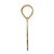 Image of 14K Yellow Gold Polished Script Letter H Initial Pendant
