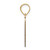 Image of 14K Yellow Gold Polished Script Letter J Initial Pendant