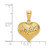 Image of 14K Yellow Gold Polished Shiny-Cut Puffed Heart Pendant