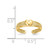Image of 14K Yellow Gold Polished Single Heart Toe Ring