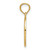 Image of 14K Yellow Gold Polished Small Cross Medal Pendant