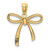 Image of 14K Yellow Gold Polished Small Ribbon Bow Pendant