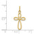 Image of 14K Yellow Gold Polished Small Ribbon Cross Pendant XR1451