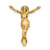 Image of 14K Yellow Gold Polished Solid Risen Christ Chain Slide Pendant XR1897