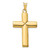 Image of 14K Yellow Gold Polished Stamping Cross Pendant K6221