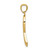 Image of 14K Yellow Gold Polished Survivor Ribbon Pendant