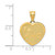 Image of 14K Yellow Gold Polished Te Amo Heart Pendant