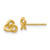 Image of 5mm 14K Yellow Gold Polished Trinity Love Knot Stud Post Earrings