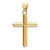 Image of 14K Yellow Gold Polished Tube Cross Pendant K6179