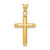 Image of 14K Yellow Gold Polished Tube Cross Pendant K6179