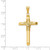 Image of 14K Yellow Gold Polished Tube Cross Pendant K6187