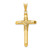 Image of 14K Yellow Gold Polished Tube Cross Pendant K6187