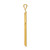 Image of 14K Yellow Gold Polished Tube Cross Pendant K6191