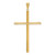 Image of 14K Yellow Gold Polished Tube Cross Pendant K6191