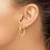 Image of 21mm 14K Yellow Gold Polished Twist Hoop Earrings