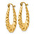 Image of 25mm 14K Yellow Gold Polished Twisted Hollow Hoop Earrings S837