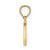 Image of 14K Yellow Gold Polished W Block Initial Pendant Image of 14K Yellow Gold Polished W Block Initial Pendant