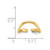 Image of 14K Yellow Gold Polished Wave Design Toe Ring