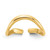 Image of 14K Yellow Gold Polished Wave Design Toe Ring