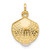 Image of 14K Yellow Gold Polished with Freshwater Cultured Pearl Clam Pendant
